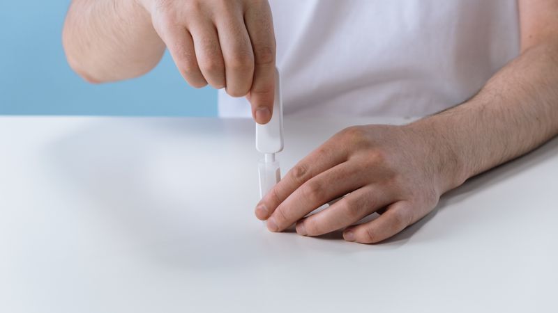 Analyse de l'eau d'une piscine à la bandelette : lecture du pH et du chlore libre